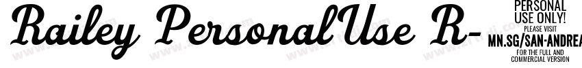 Railey PersonalUse R字体转换